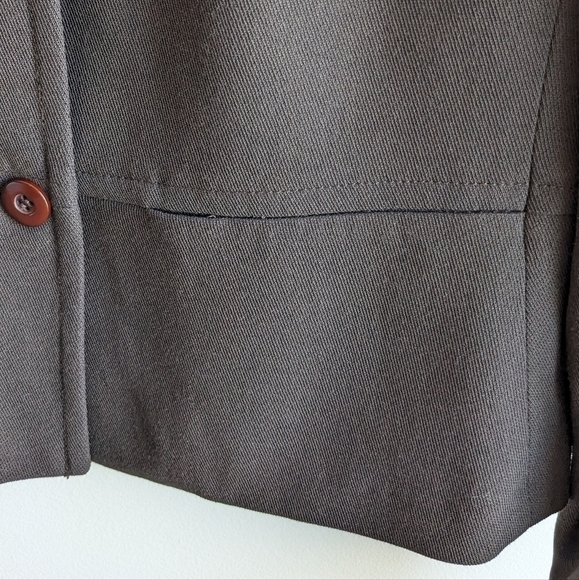 Mexx wool blazer mob wife leopard print sz M - Picture 2 of 6